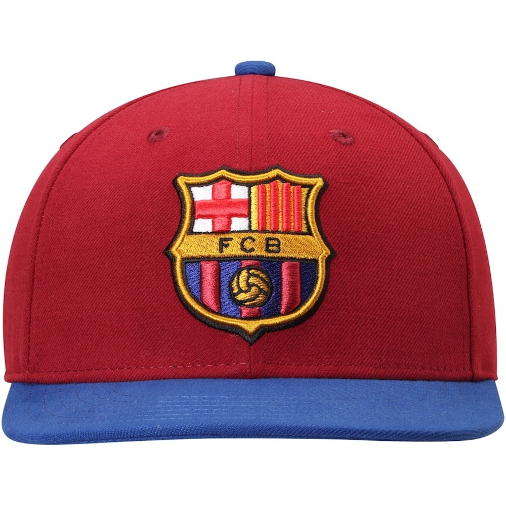 Barcelona Fi Collection Team Snapback Adjustable Hat - Burgundy/Blue